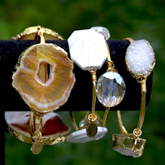 Bourbon & Bowties | Clear Crystal Chunky Bangle - Picture 7 of 8